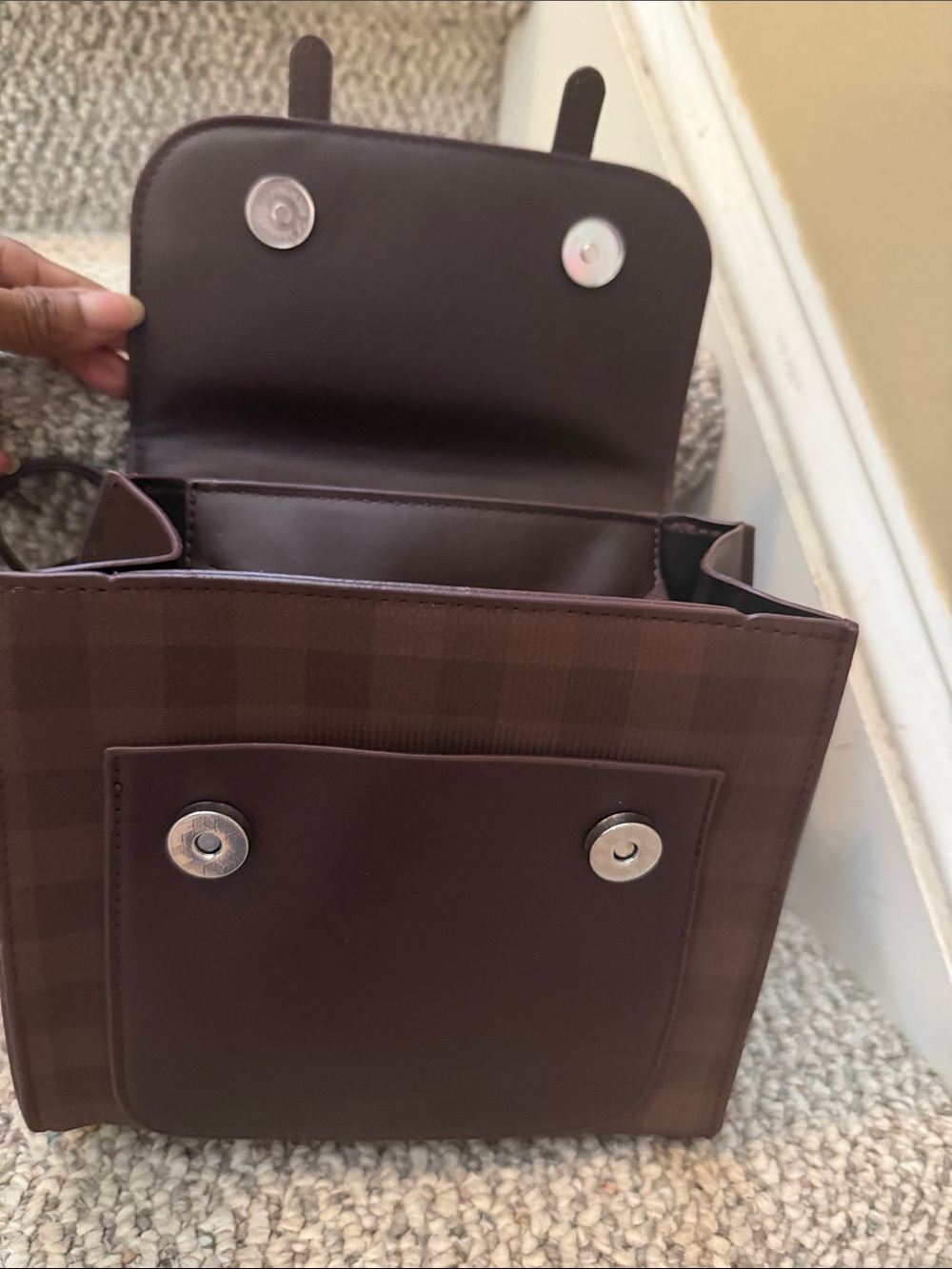 Check Bow Flap Backpack - Picture 7 of 8